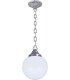 Подвесной потолочный светильник из латуни с плафоном FEDE MESSINA, bright chrome FD1163CCB