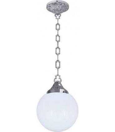 Подвесной потолочный светильник из латуни с плафоном FEDE MESSINA, bright chrome FD1163CCB