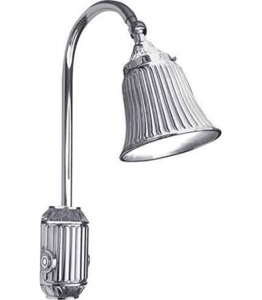 Накладной настенный светильник из латуни с плафоном FEDE TIVOLI, bright chrome FD1164SCB