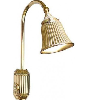Накладной настенный светильник из латуни с плафоном FEDE TIVOLI, bright gold FD1164SOB