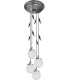 Потолочная люстра из латуни с плафоном (FD1172) FEDE PALERMO I, bright chrome FD1183CCB