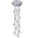 Потолочная люстра из латуни с плафоном (FD1070) FEDE PALERMO II, bright chrome FD1187CCB