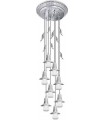 Потолочная люстра из латуни с плафоном (FD1070) FEDE PALERMO II, bright chrome FD1187CCB