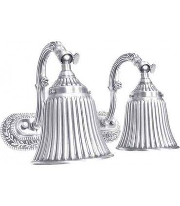 Двойной настенный светильник из латуни FEDE SAN MARINO I, bright chrome FD1168SCB