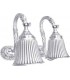 Двойной настенный светильник из латуни FEDE SAN MARINO II, bright chrome FD1185SCB