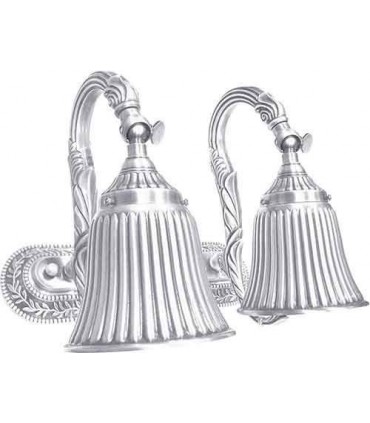 Двойной настенный светильник из латуни FEDE SAN MARINO II, bright chrome FD1185SCB