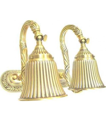 Двойной настенный светильник из латуни FEDE SAN MARINO II, bright gold FD1185SOB