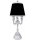 Настольная лампа из латуни с абажуром FEDE PORTOFINO, bright chrome FD1126TCB
