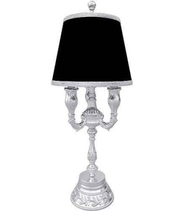 Настольная лампа из латуни с абажуром FEDE PORTOFINO, bright chrome FD1126TCB