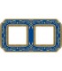 Рамка на 2 поста гор/верт FEDE SMALTO ITALIANO FIRENZE, blue sapphire FD01362AZEN