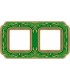 Рамка на 2 поста гор/верт FEDE SMALTO ITALIANO FIRENZE, esmerald green FD01362VEEN