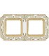 Рамка на 2 поста гор/верт FEDE SMALTO ITALIANO FIRENZE, pearl white FD01362OPEN