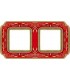 Рамка на 2 поста гор/верт FEDE SMALTO ITALIANO FIRENZE, ruby red FD01362ROEN