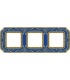 Рамка на 3 поста гор/верт FEDE SMALTO ITALIANO FIRENZE, blue sapphire FD01363AZEN