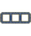 Рамка на 3 поста гор/верт FEDE SMALTO ITALIANO FIRENZE, blue sapphire FD01363AZEN