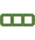 Рамка на 3 поста гор/верт FEDE SMALTO ITALIANO FIRENZE, esmerald green FD01363VEEN
