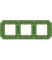 Рамка на 3 поста гор/верт FEDE SMALTO ITALIANO FIRENZE, esmerald green FD01363VEEN