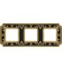 Рамка на 3 поста гор/верт FEDE SMALTO ITALIANO FIRENZE, jet black FD01363NEEN