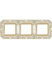 Рамка на 3 поста гор/верт FEDE SMALTO ITALIANO FIRENZE, pearl white FD01363OPEN