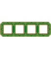 Рамка на 4 поста гор/верт FEDE SMALTO ITALIANO FIRENZE, esmerald green FD01364VEEN