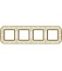 Рамка на 4 поста гор/верт FEDE SMALTO ITALIANO FIRENZE, pearl white FD01364OPEN