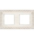 Рамка на 2 поста гор/верт FEDE SAN SEBASTIAN, white decape FD01222BD