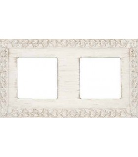 Рамка на 2 поста гор/верт FEDE SAN SEBASTIAN, white decape FD01222BD