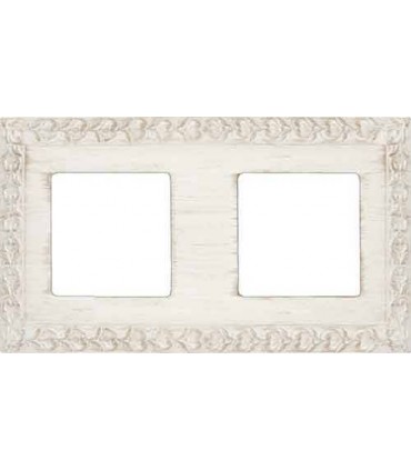 Рамка на 2 поста гор/верт FEDE SAN SEBASTIAN, white decape FD01222BD