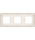 Рамка на 3 поста гор/верт FEDE SAN SEBASTIAN, white decape FD01223BD