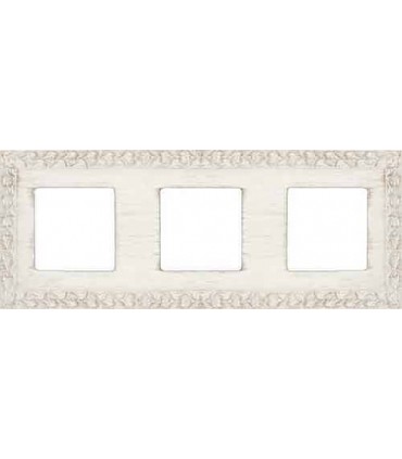 Рамка на 3 поста гор/верт FEDE SAN SEBASTIAN, white decape FD01223BD