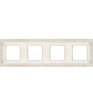 Рамка на 4 поста гор/верт FEDE SAN SEBASTIAN, white decape FD01224BD