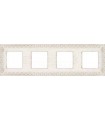Рамка на 4 поста гор/верт FEDE SAN SEBASTIAN, white decape FD01224BD