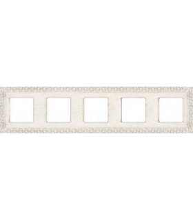 Рамка на 5 постов гор/верт FEDE SAN SEBASTIAN, white decape FD01225BD