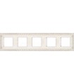 Рамка на 5 постов гор/верт FEDE SAN SEBASTIAN, white decape FD01225BD