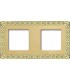 Рамка на 2 поста гор/верт FEDE SAN SEBASTIAN, bright gold FD01222OB