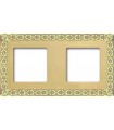 Рамка на 2 поста гор/верт FEDE SAN SEBASTIAN, bright gold FD01222OB
