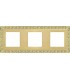 Рамка на 3 поста гор/верт FEDE SAN SEBASTIAN, bright gold FD01223OB