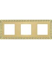 Рамка на 3 поста гор/верт FEDE SAN SEBASTIAN, bright gold FD01223OB