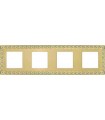 Рамка на 4 поста гор/верт FEDE SAN SEBASTIAN, bright gold FD01224OB