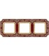 Рамка на 3 поста гор/верт FEDE SMALTO ITALIANO FIRENZE, ruby red FD01363ROEN