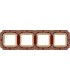 Рамка на 4 поста гор/верт FEDE SMALTO ITALIANO FIRENZE, ruby red FD01364ROEN