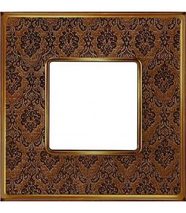 Рамка на 1 пост FEDE VINTAGE TAPESTRY, decorbrass - bright gold FD01321DBOB