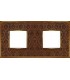 Рамка на 2 поста гор/верт FEDE VINTAGE TAPESTRY, decorbrass - bright gold FD01322DBOB