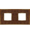 Рамка на 2 поста гор/верт FEDE VINTAGE TAPESTRY, decorbrass - bright gold FD01322DBOB