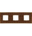 Рамка на 3 поста гор/верт FEDE VINTAGE TAPESTRY, decorbrass - bright gold FD01323DBOB
