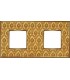 Рамка на 2 поста гор/верт FEDE VINTAGE TAPESTRY, decorgold - bright gold FD01322DGOB