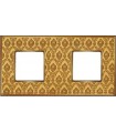 Рамка на 2 поста гор/верт FEDE VINTAGE TAPESTRY, decorgold - bright gold FD01322DGOB