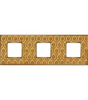 Рамка на 3 поста гор/верт FEDE VINTAGE TAPESTRY, decorgold - bright gold FD01323DGOB