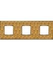 Рамка на 3 поста гор/верт FEDE VINTAGE TAPESTRY, decorgold - bright gold FD01323DGOB