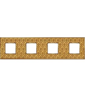 Рамка на 4 поста гор/верт FEDE VINTAGE TAPESTRY, decorgold - bright gold FD01324DGOB